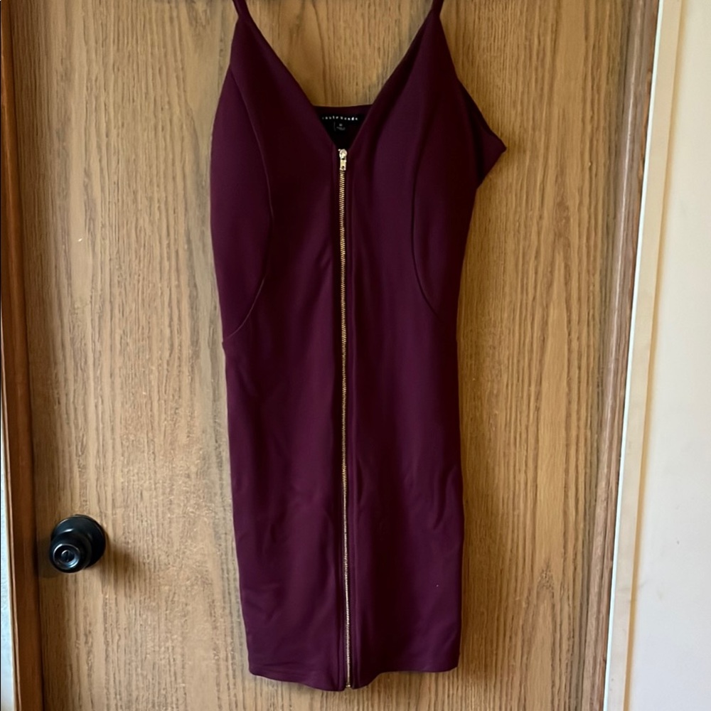 Burgundy Bodycon Dress